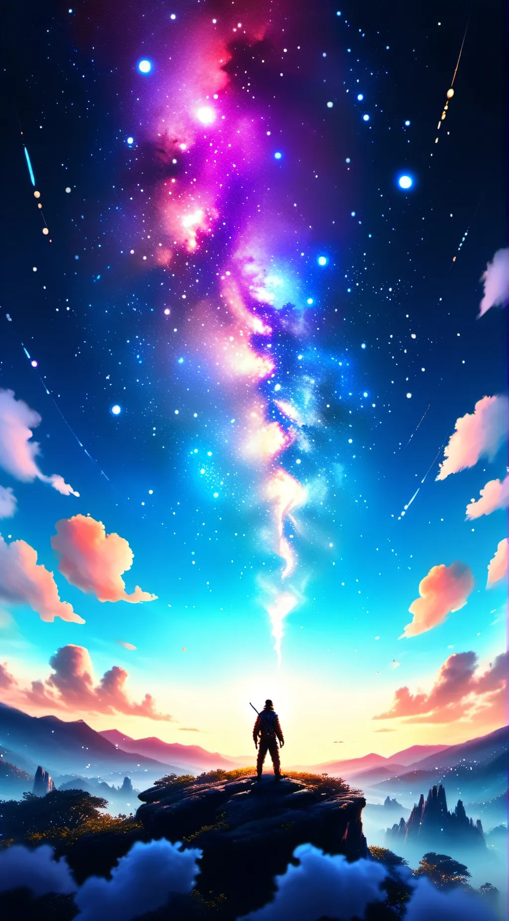 ai character: Stuck in space background