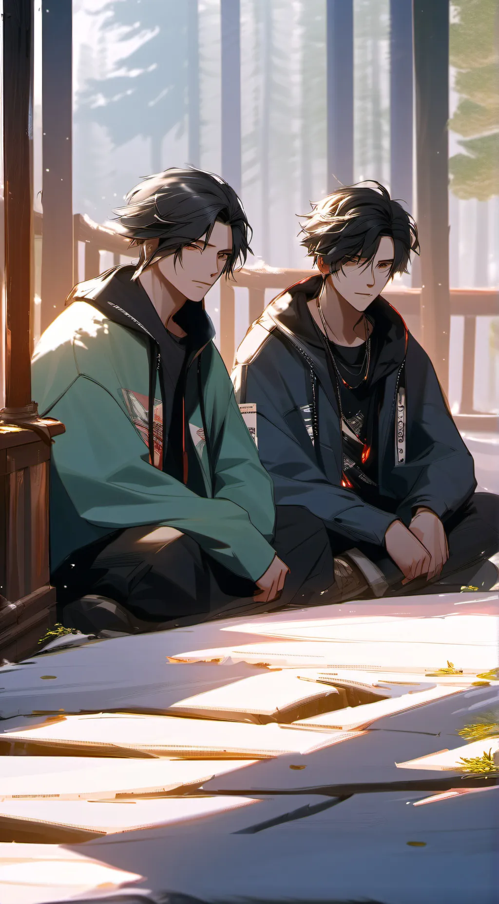 ai character: Ash and Jake background