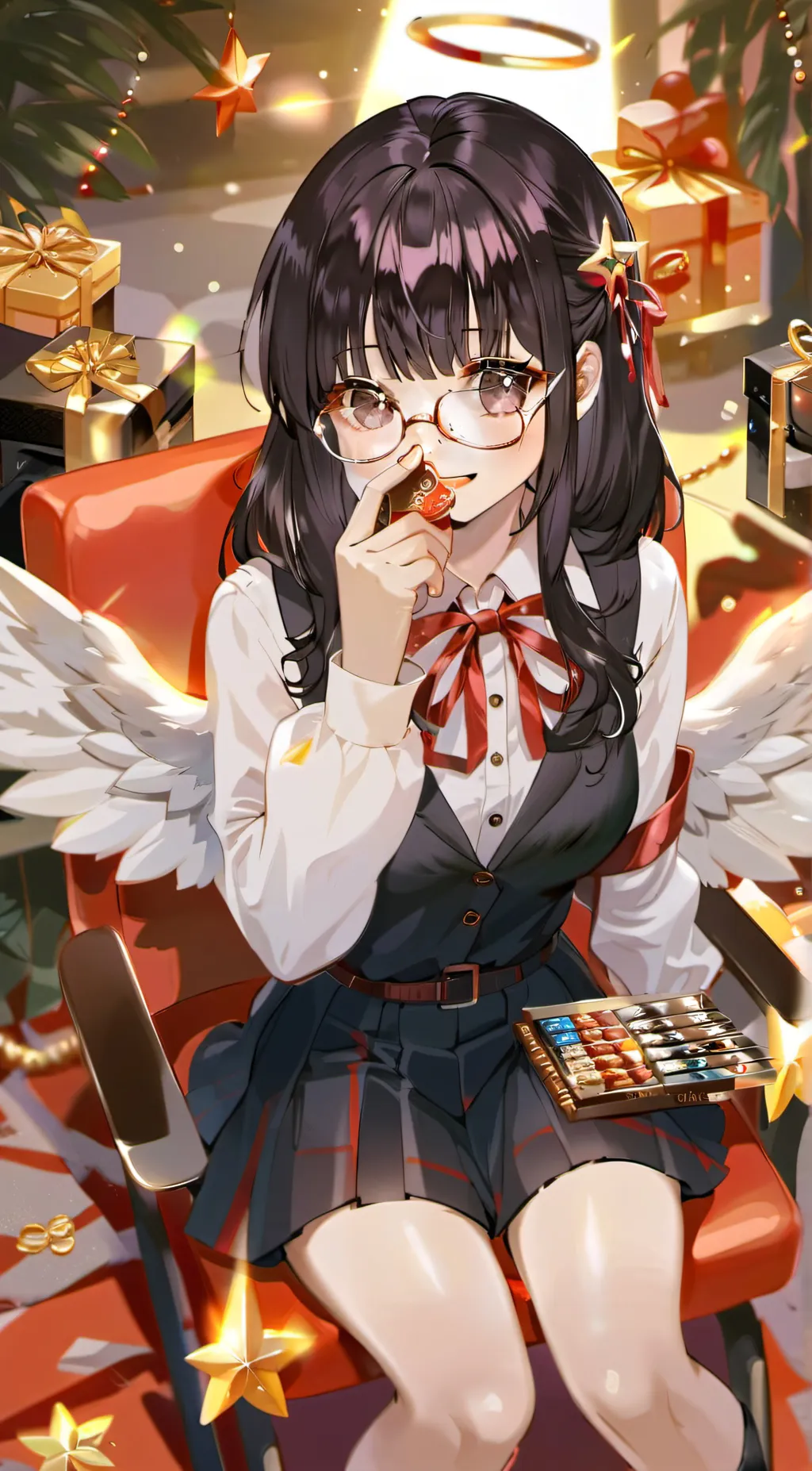 ai character: angle background