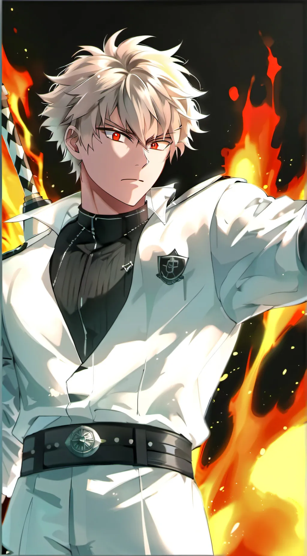 ai character: Bakugo  background