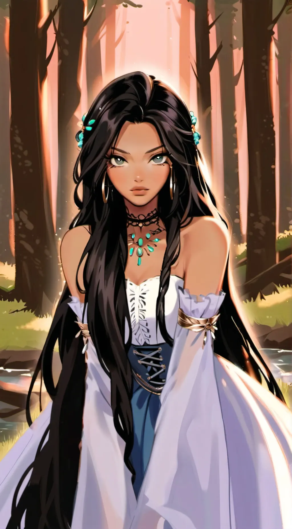 ai character: Adela  background