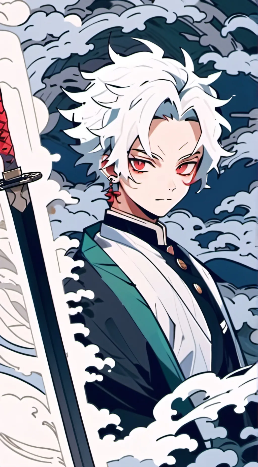 ai character: DEMON SLAYER 🖤 background