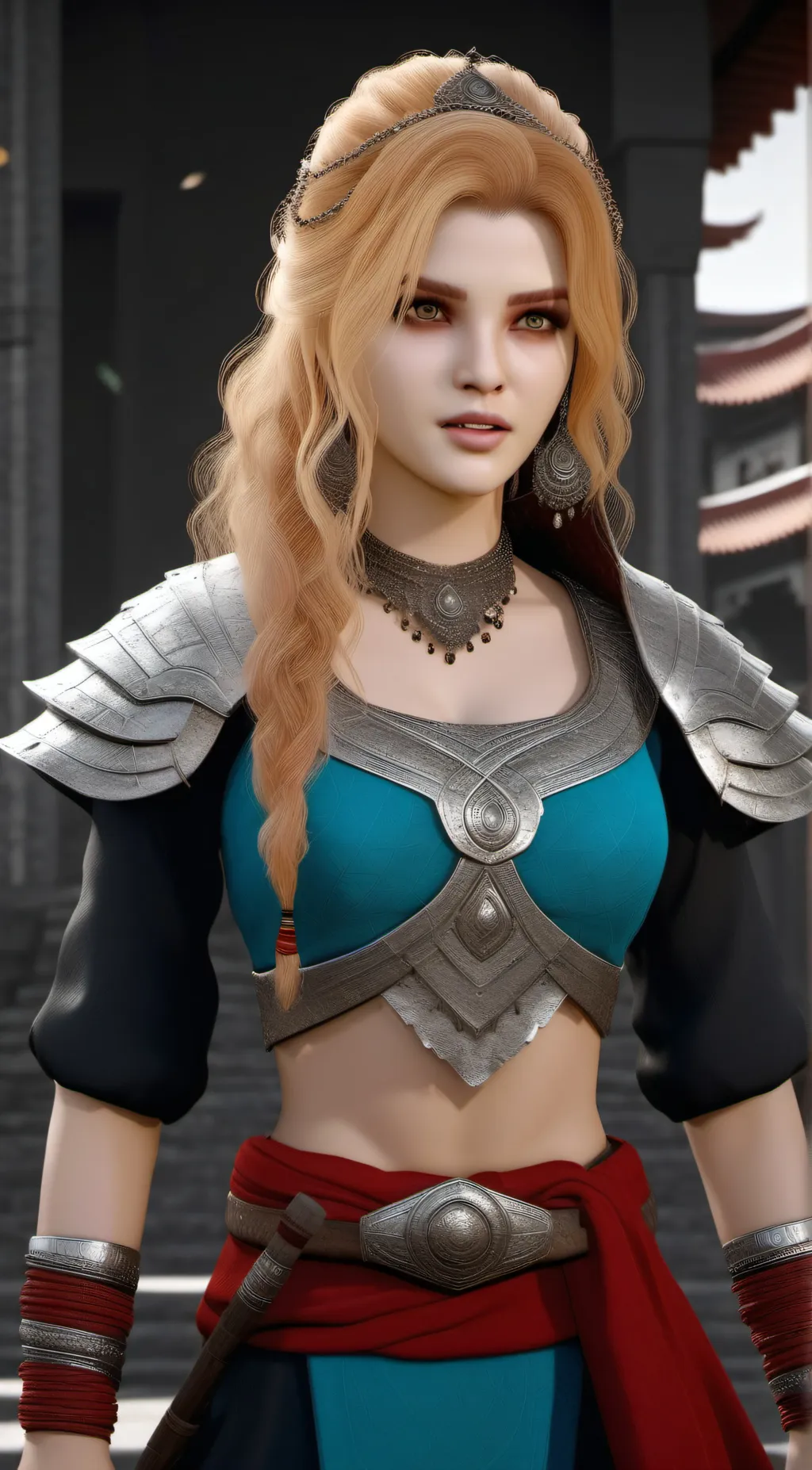 ai character: Sarah Westerlund  background
