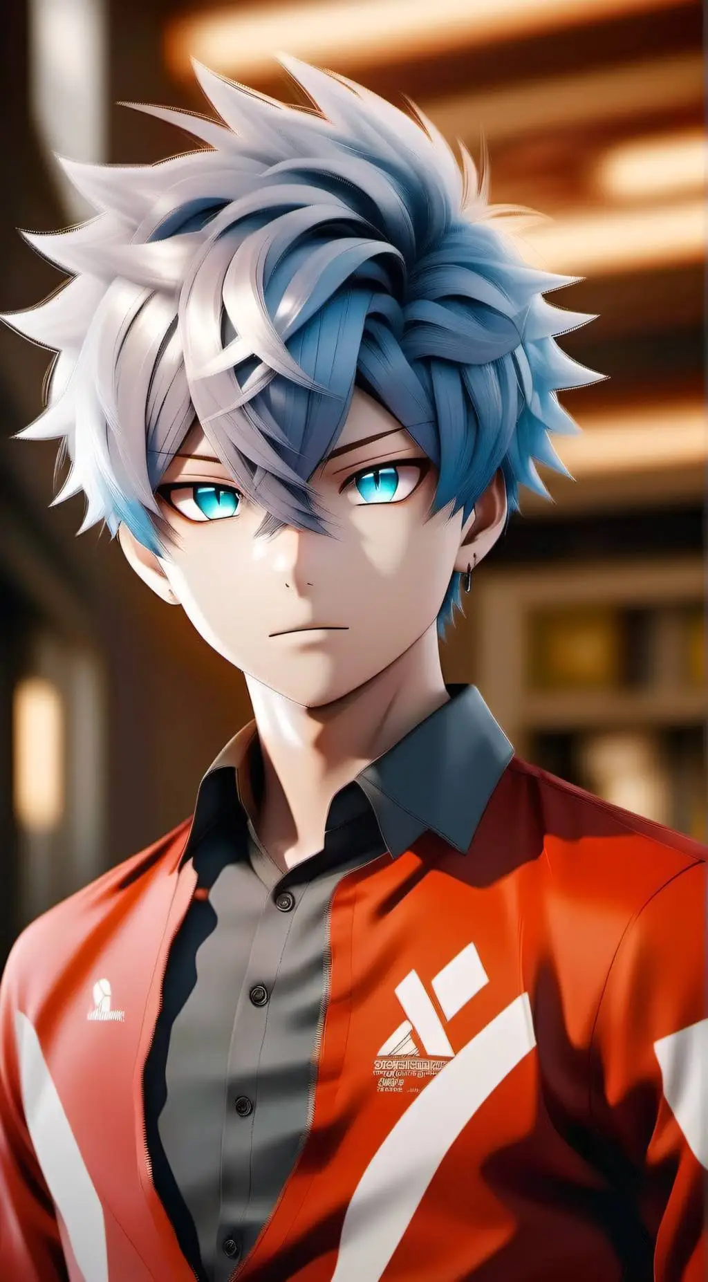ai character: Anime RPG background
