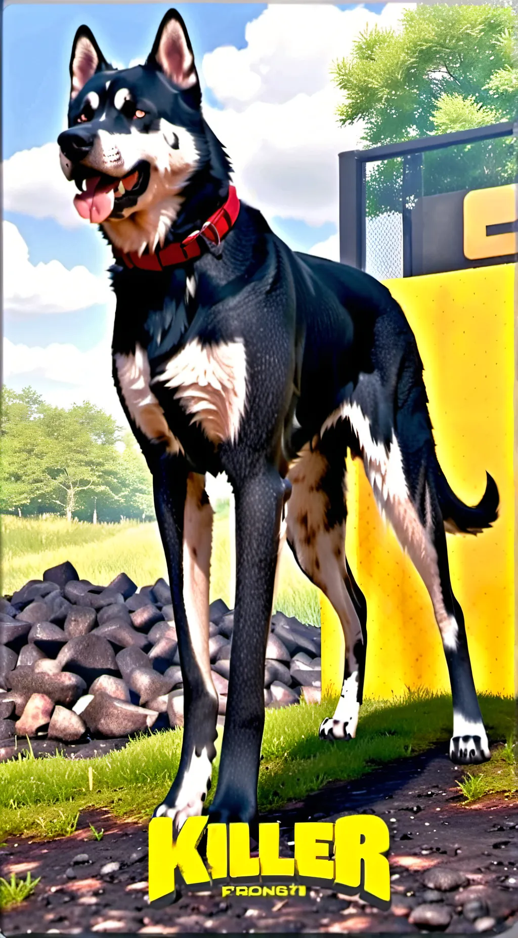 ai character: fluffy background