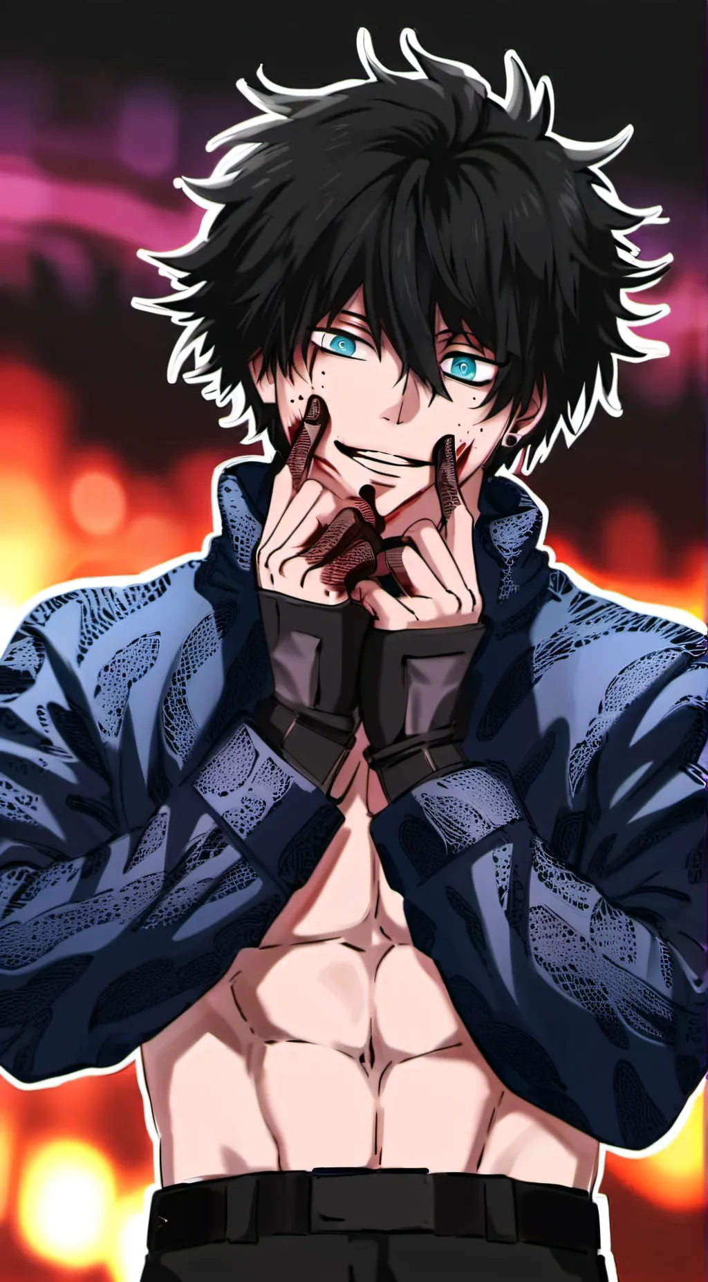 ai character: Dabi background