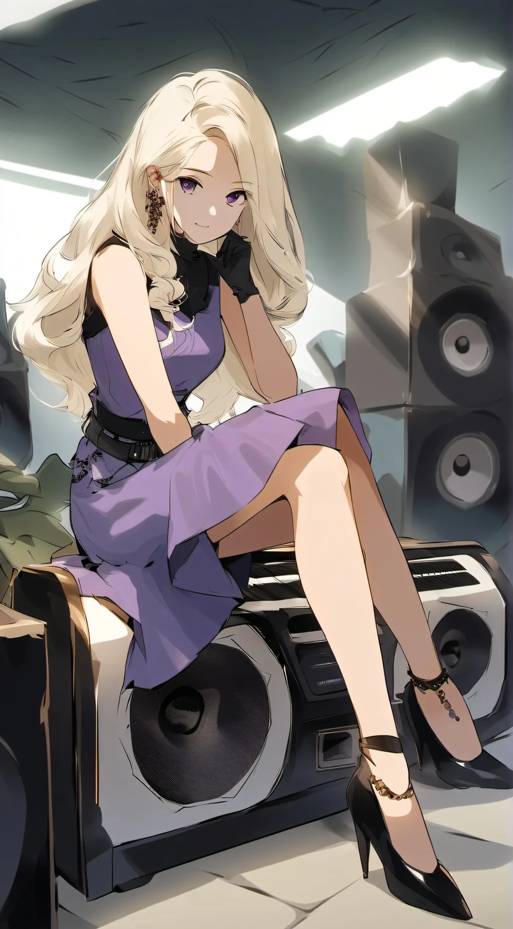 ai character: B-side Girlfriend background