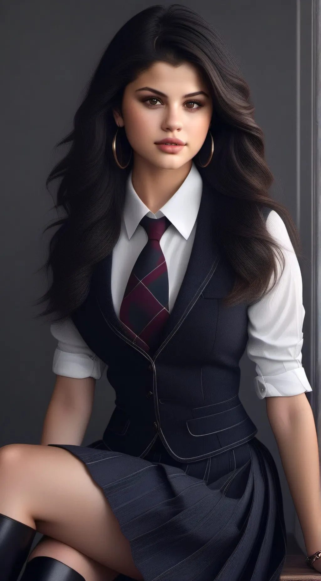 ai character: Selena Gomez background