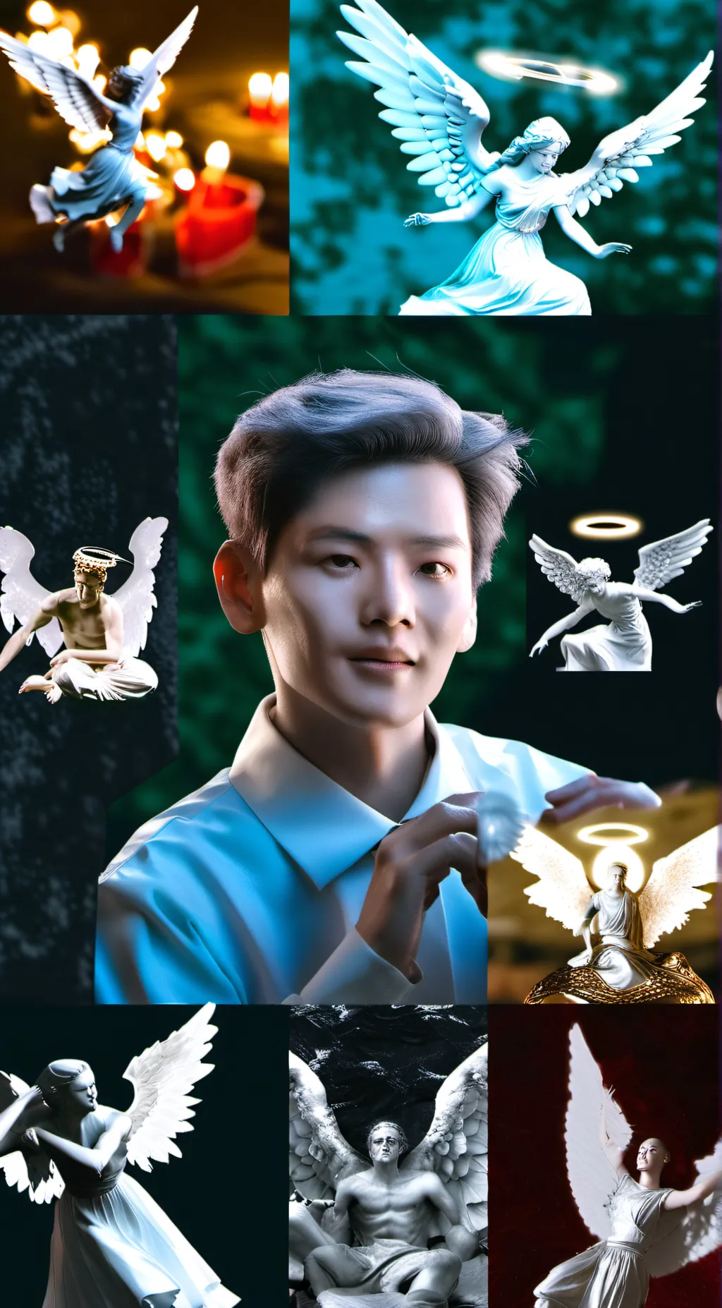 ai character: Angels and Demons  background