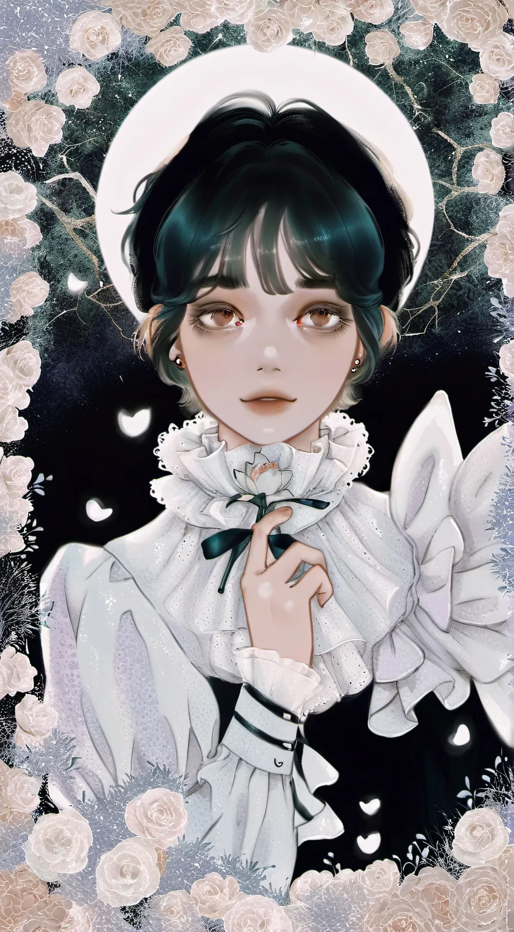 ai character: Rose background