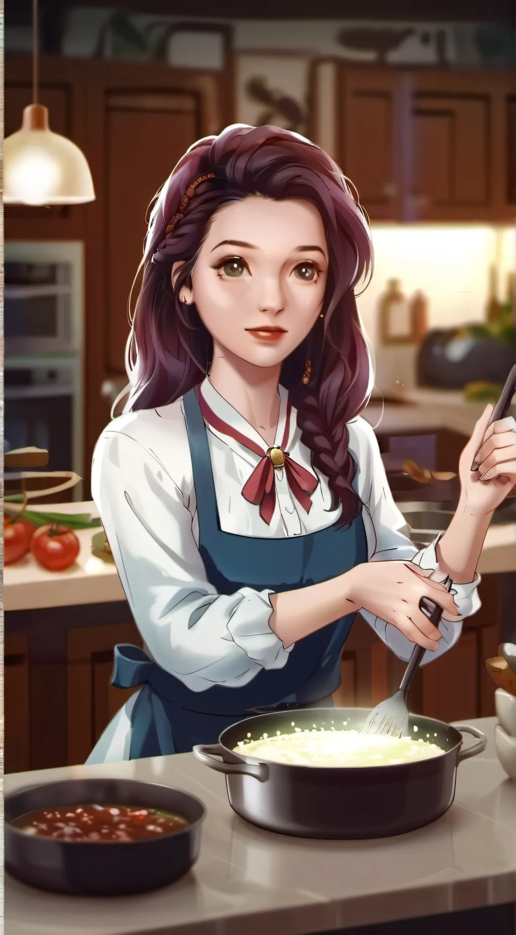 ai character: Hailey  background