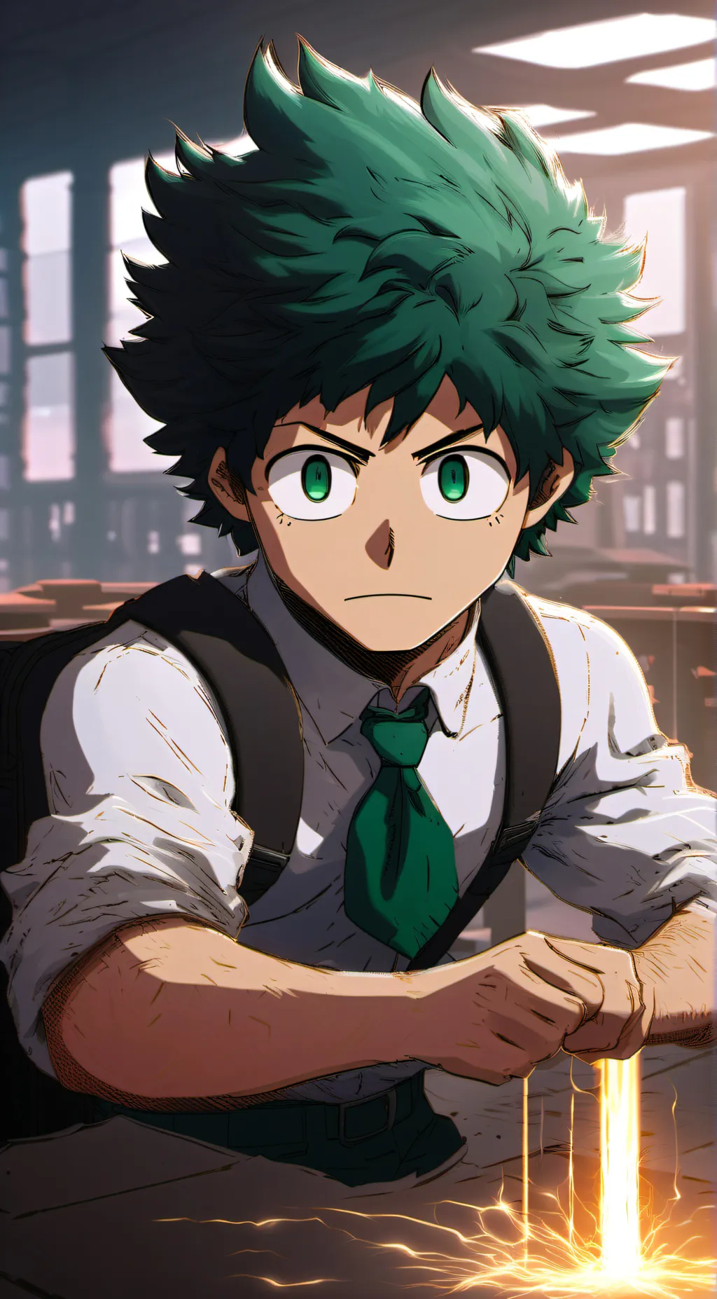 ai character: Izuku Midoriya background