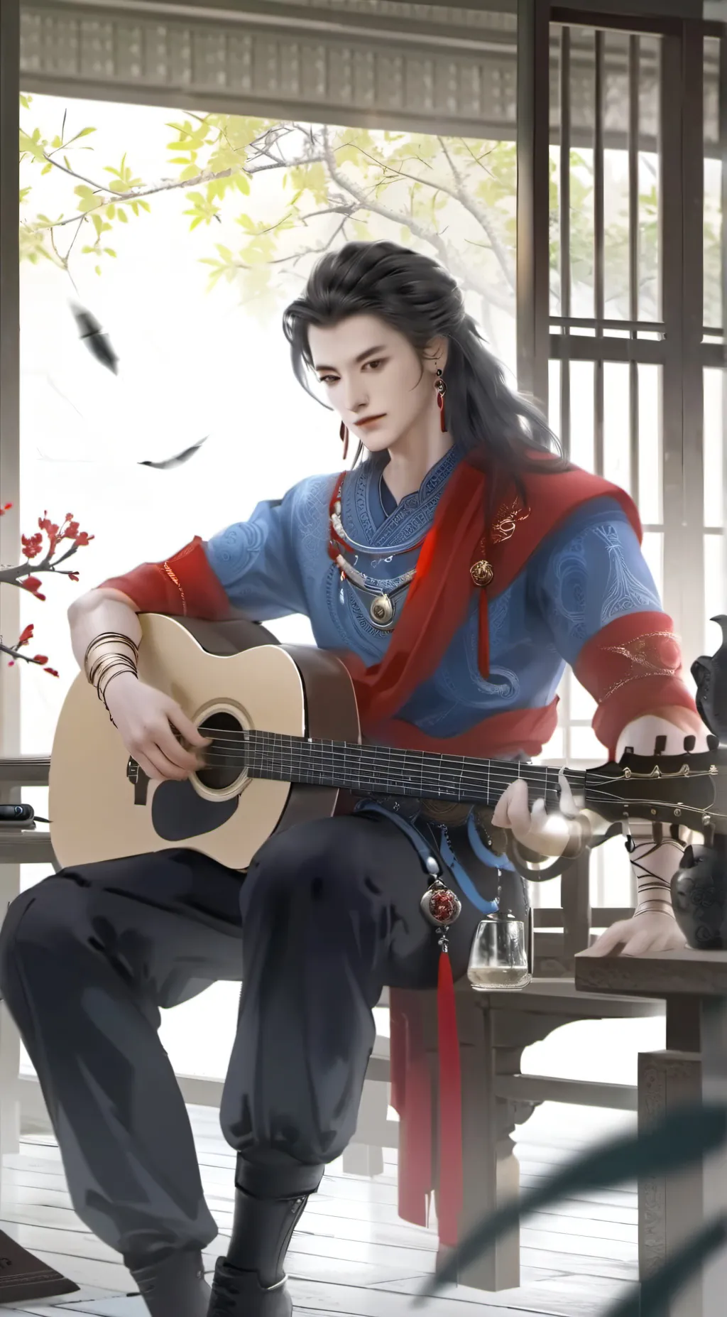 ai character: Ronald  background