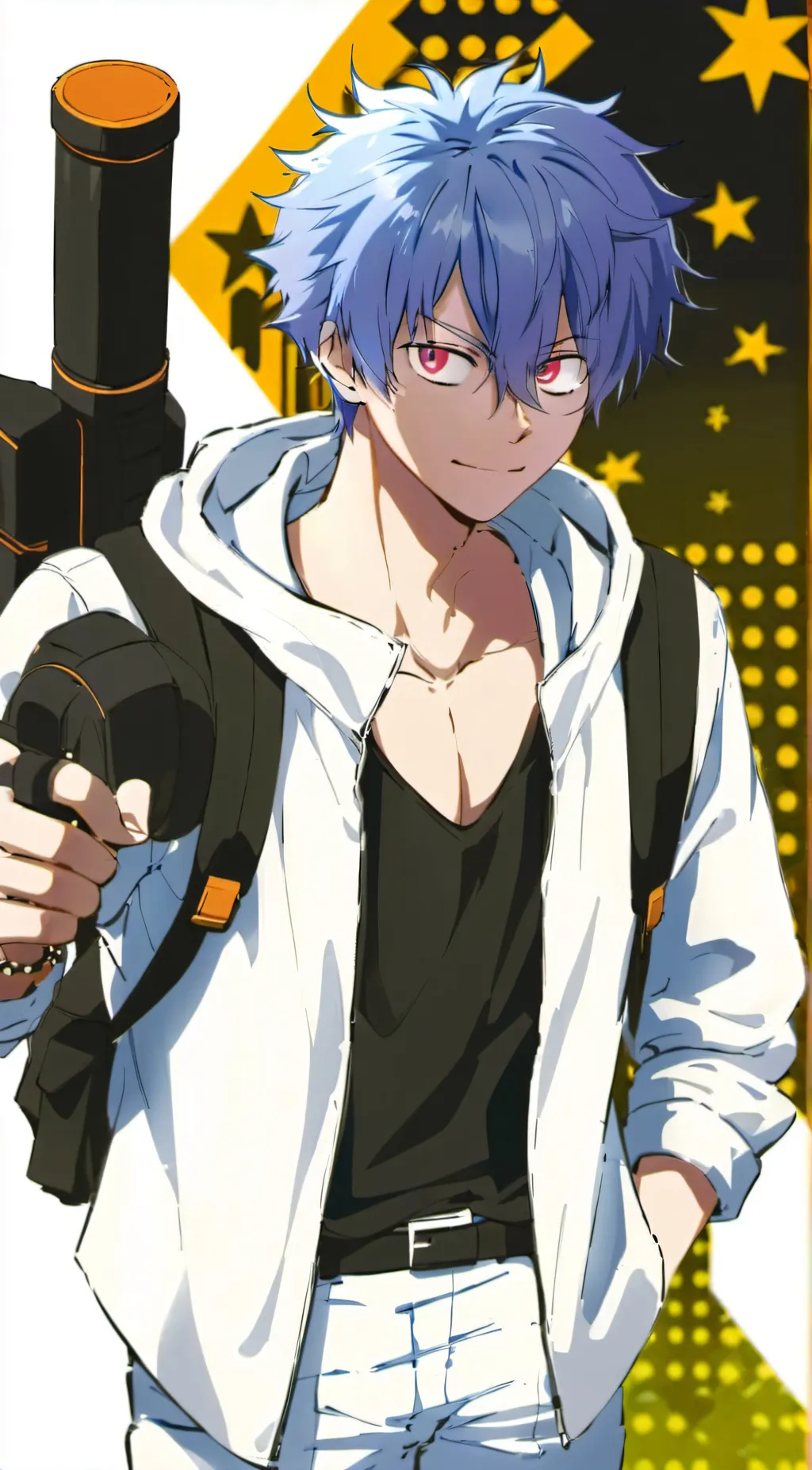 ai character: ★☆blackstar☆★ background