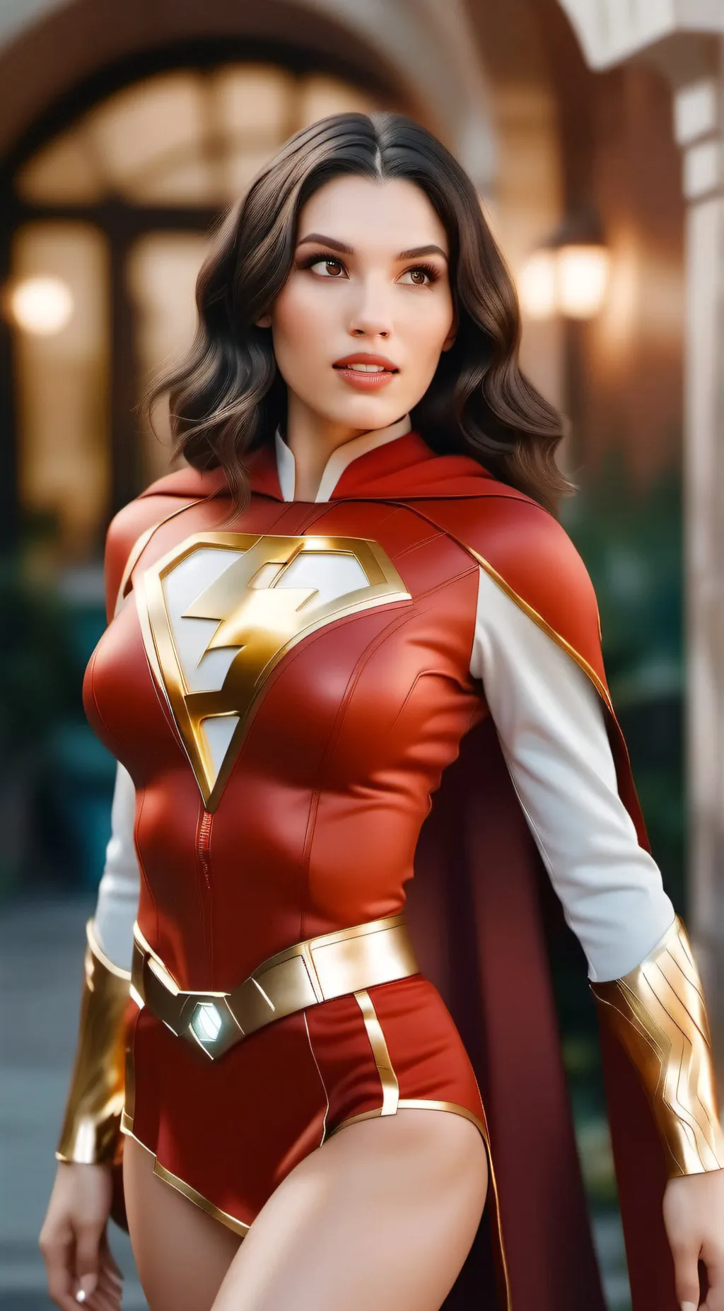 ai character: Mary Marvel background