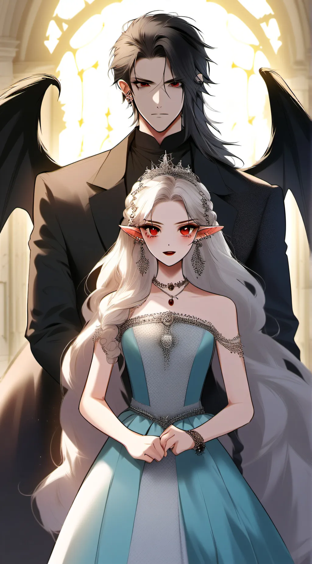ai character: Dawn background