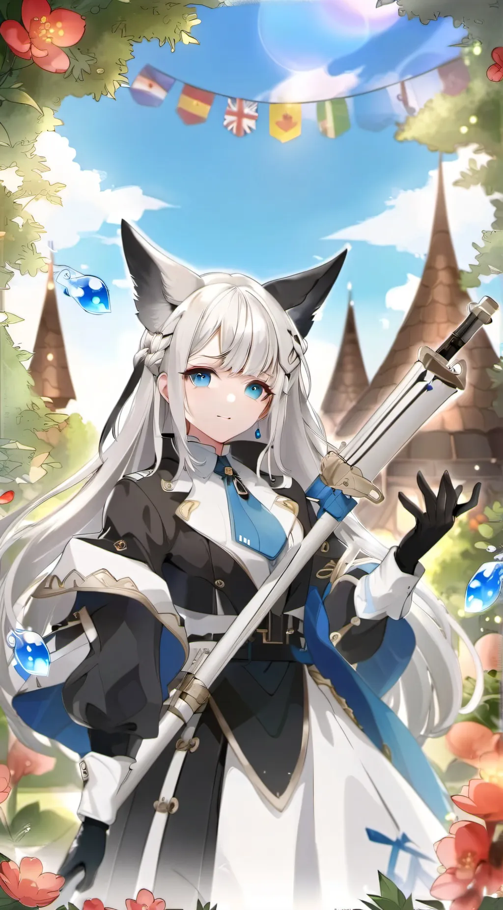 ai character: scarlet background