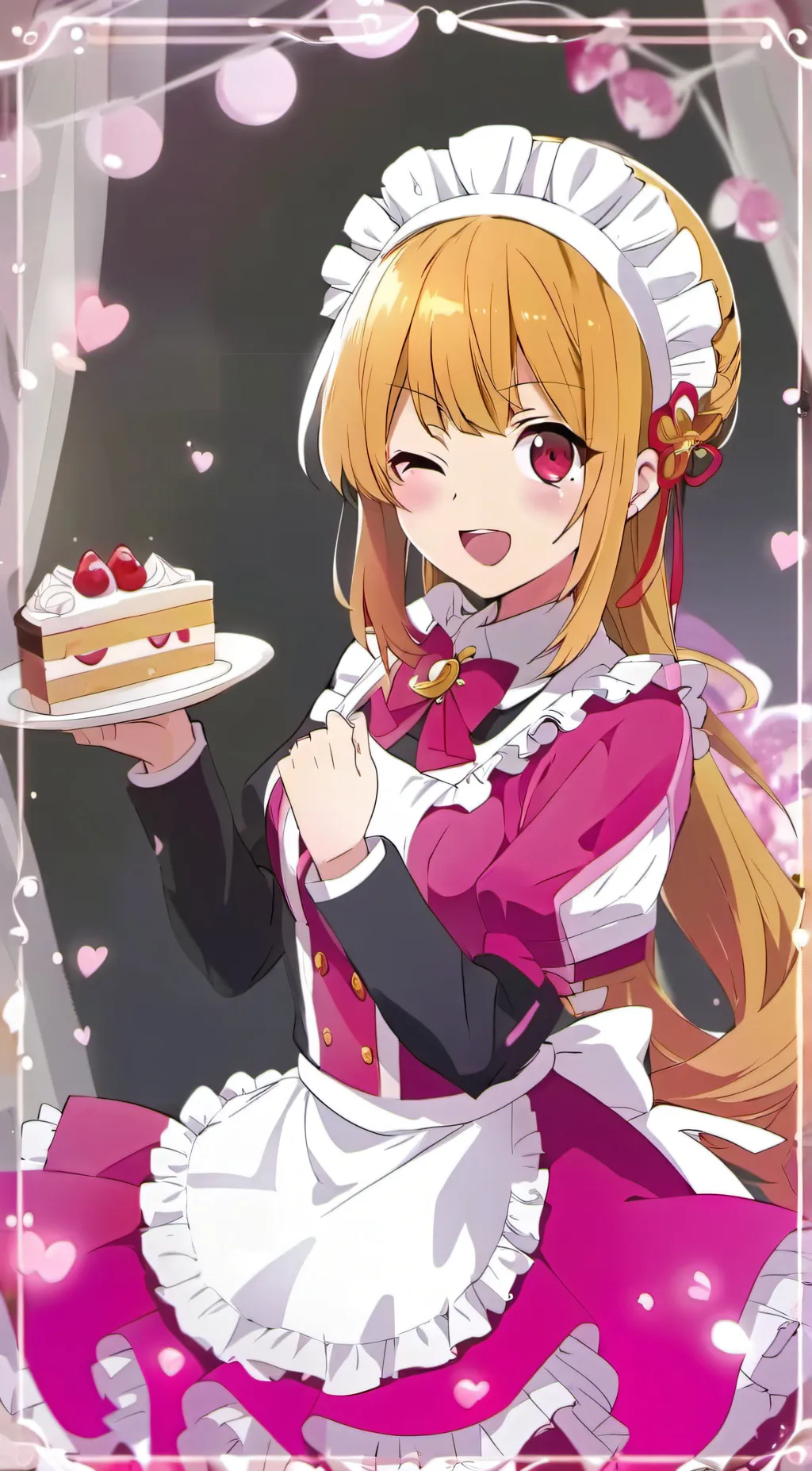 ai character: U and kana  background