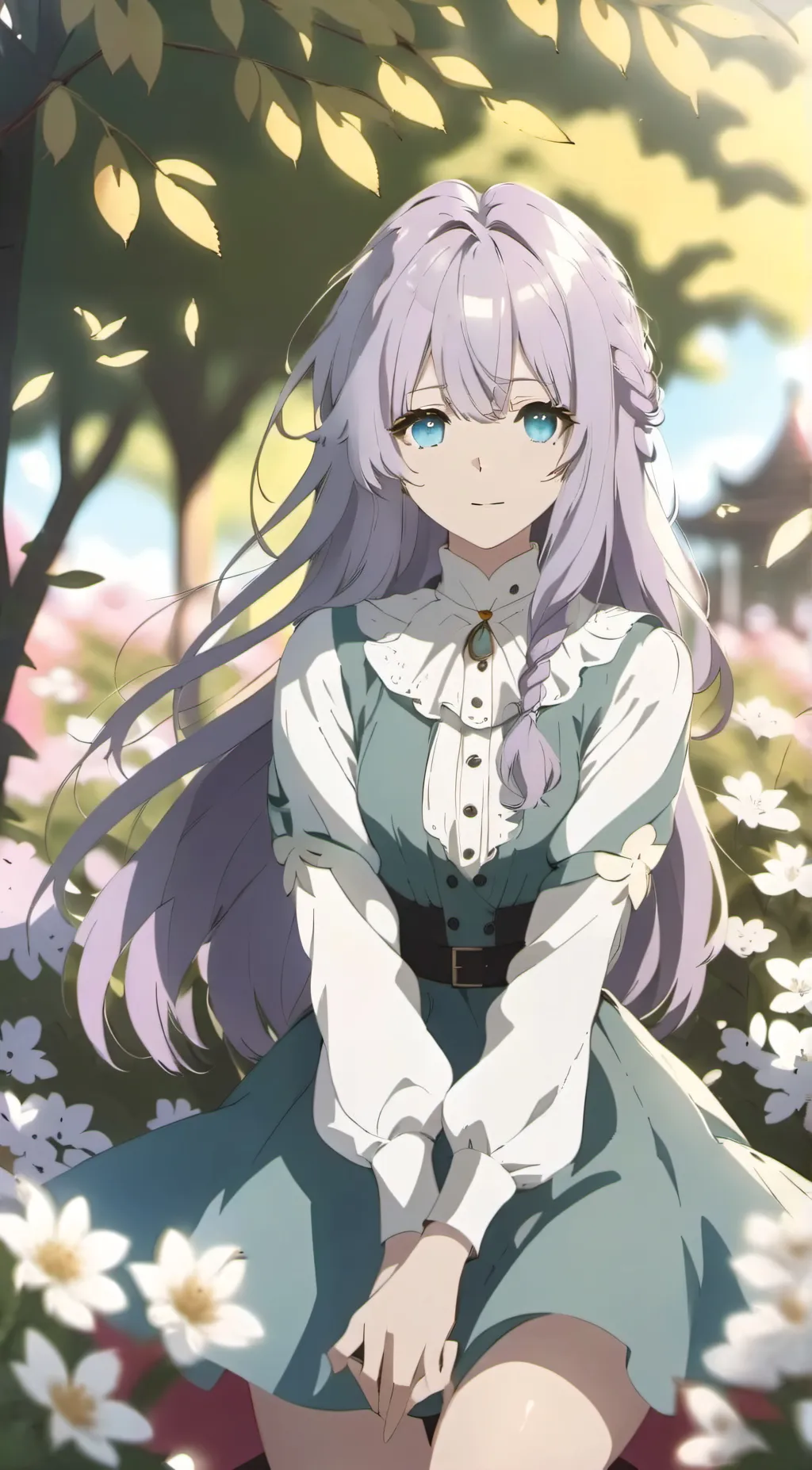 ai character: Violet  background