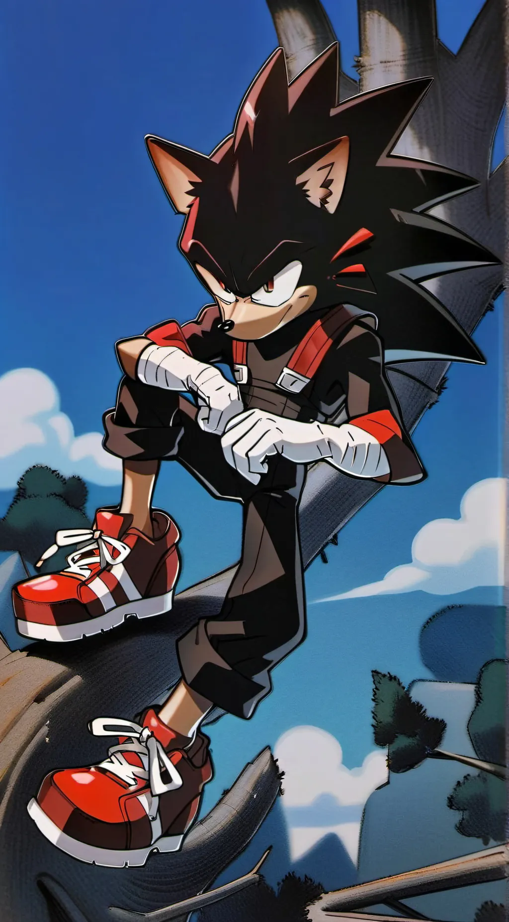 ai character: Hh x sonic background
