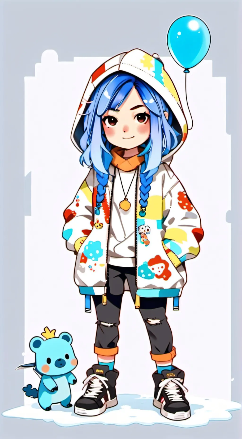 ai character: kat also itsfunneh background