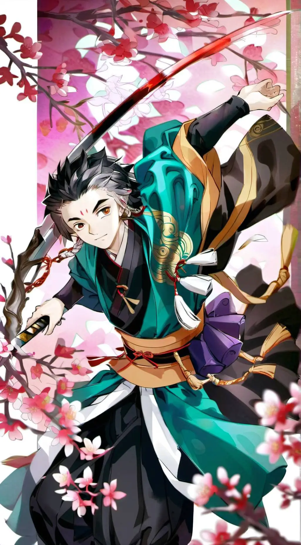 ai character: The Hashiras  background