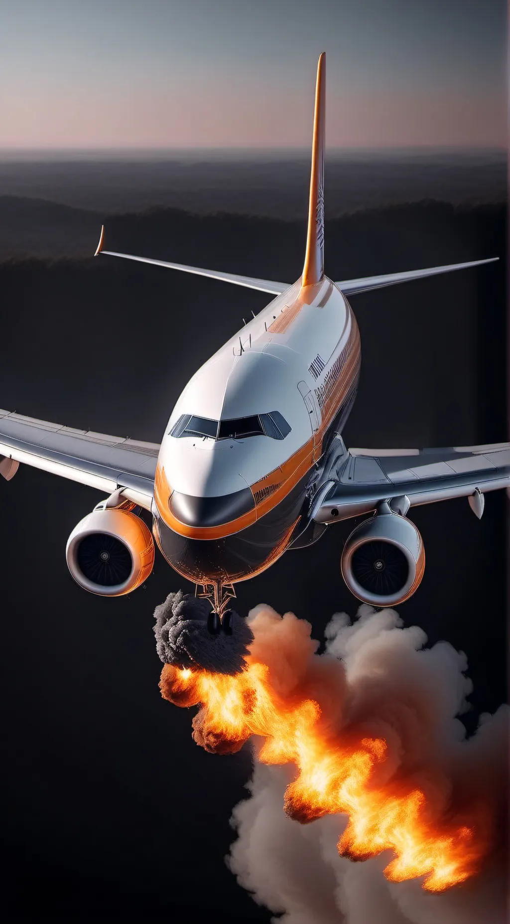 ai character: Plane Going Down background
