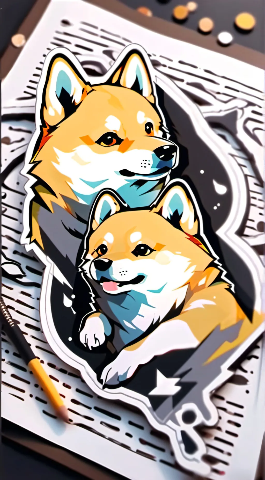 ai character: Kabosu background