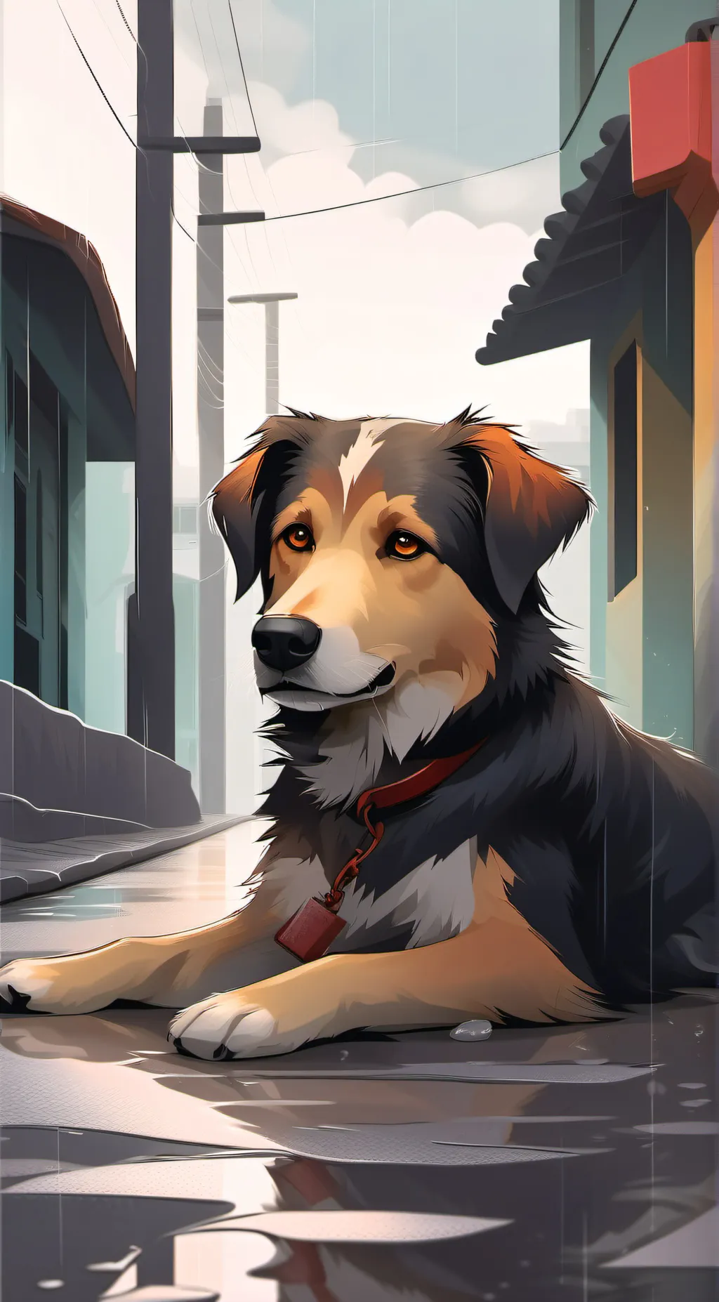 ai character: Ryder the dog background