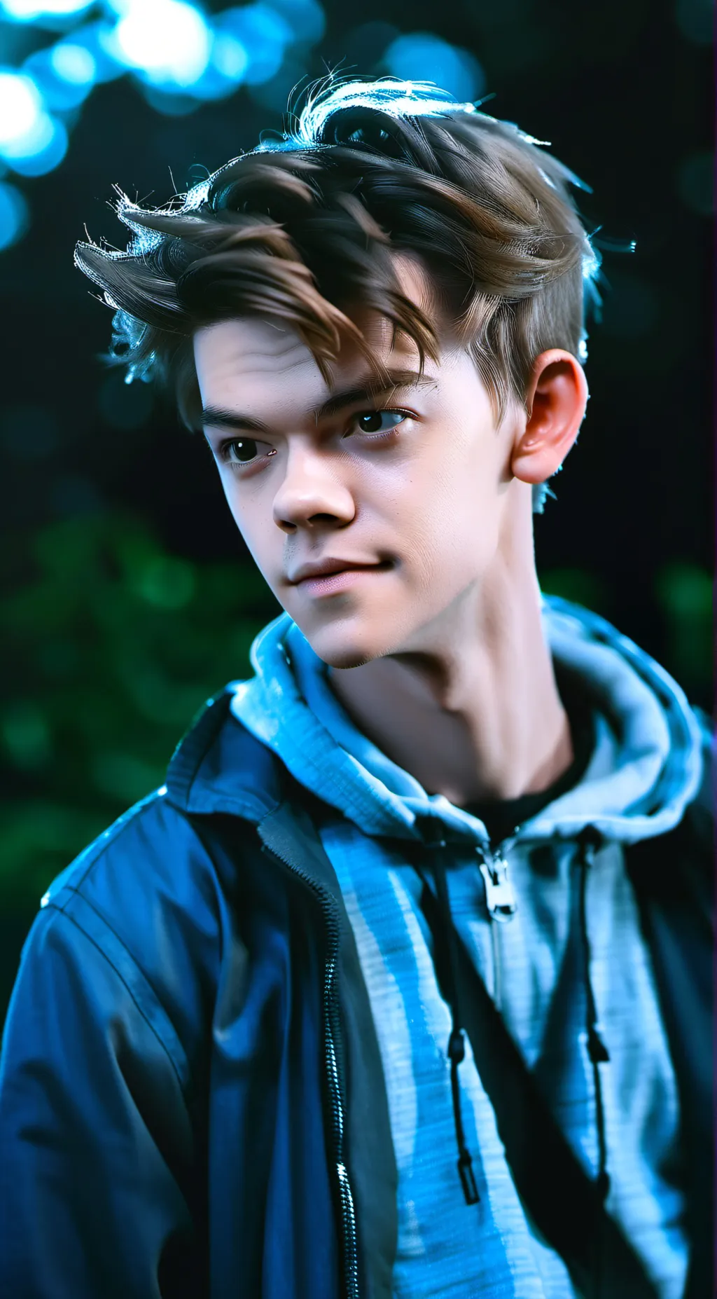 ai character: newt xoxo background