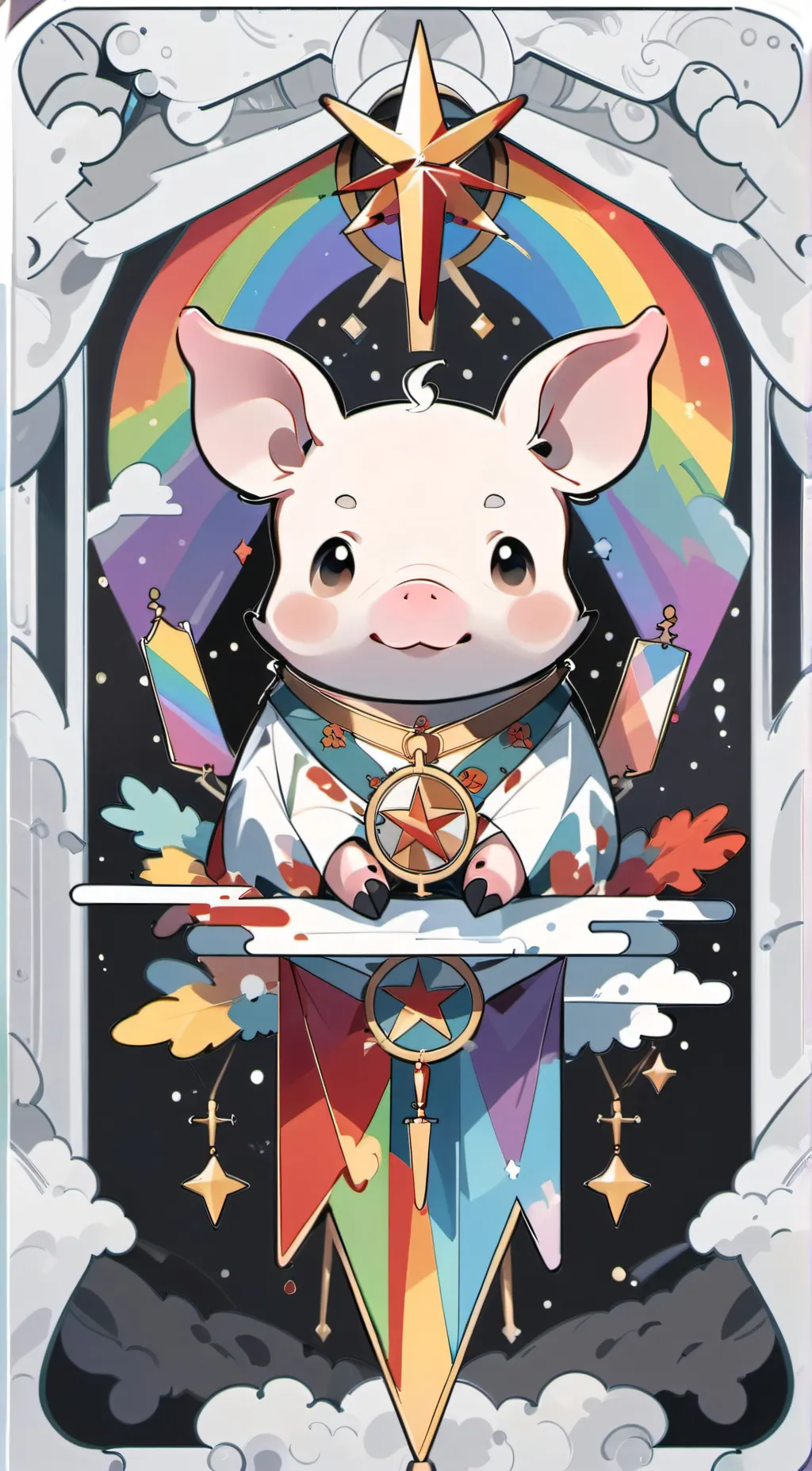 ai character: pig background