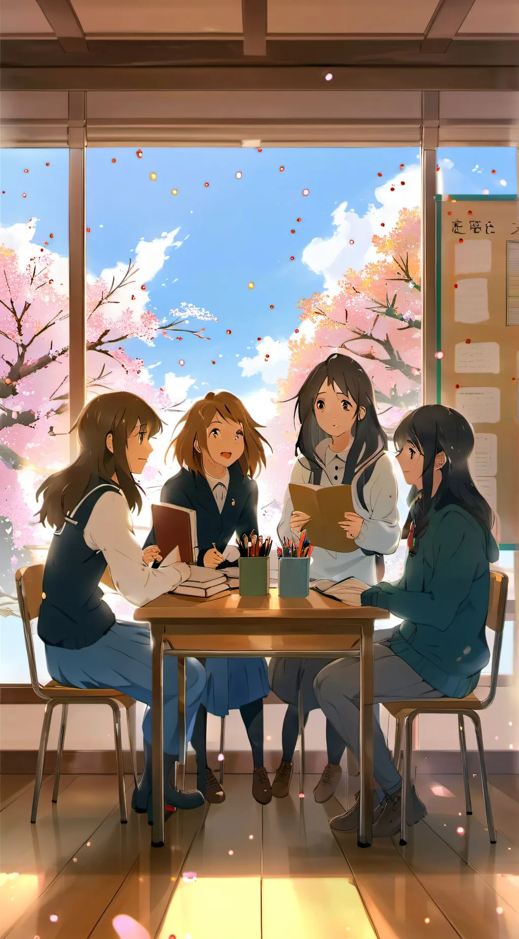 ai character: Glitter force  background