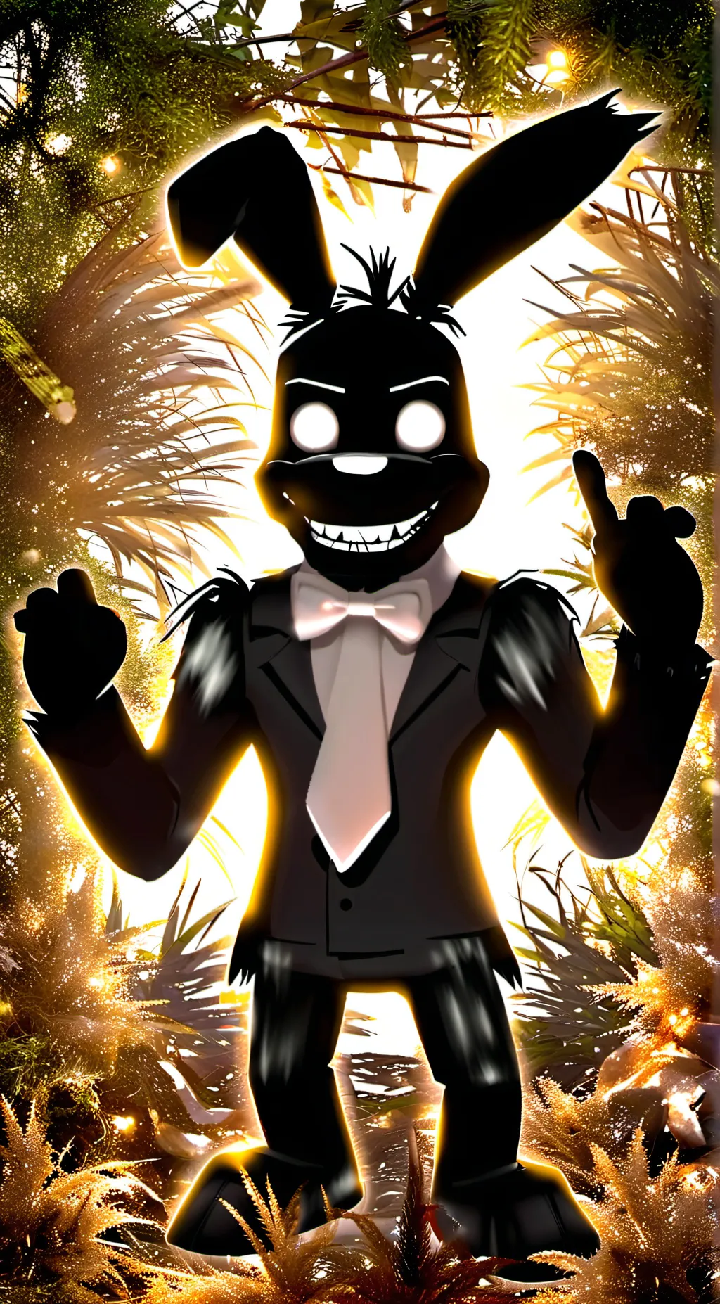 ai character: Shadow Bonnie  background