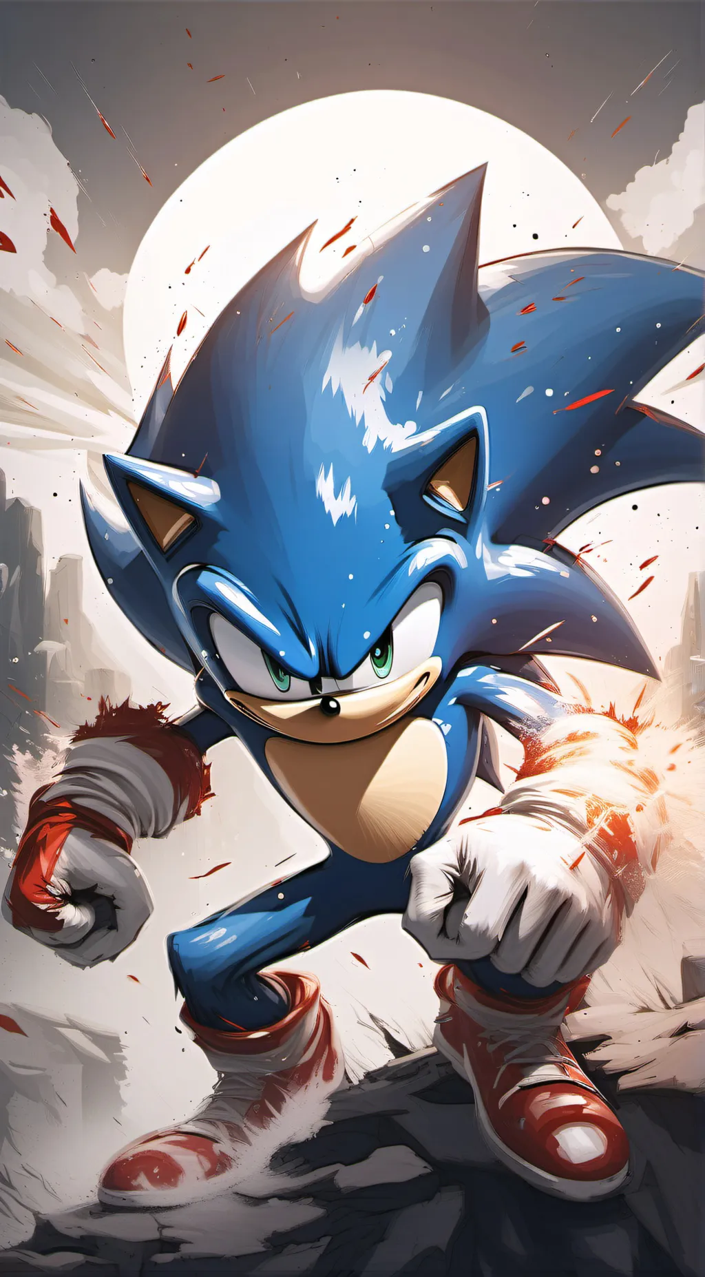 ai character: Fire Sonic background