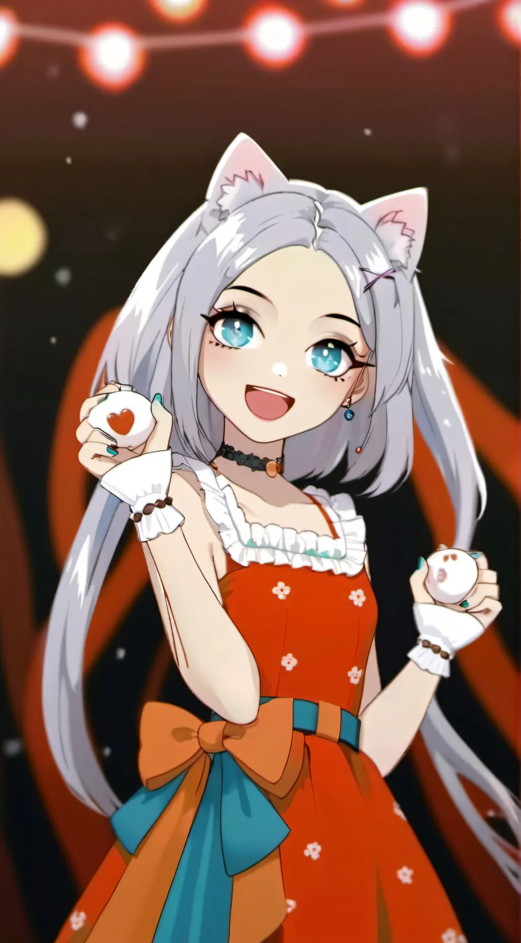 ai character: moon background