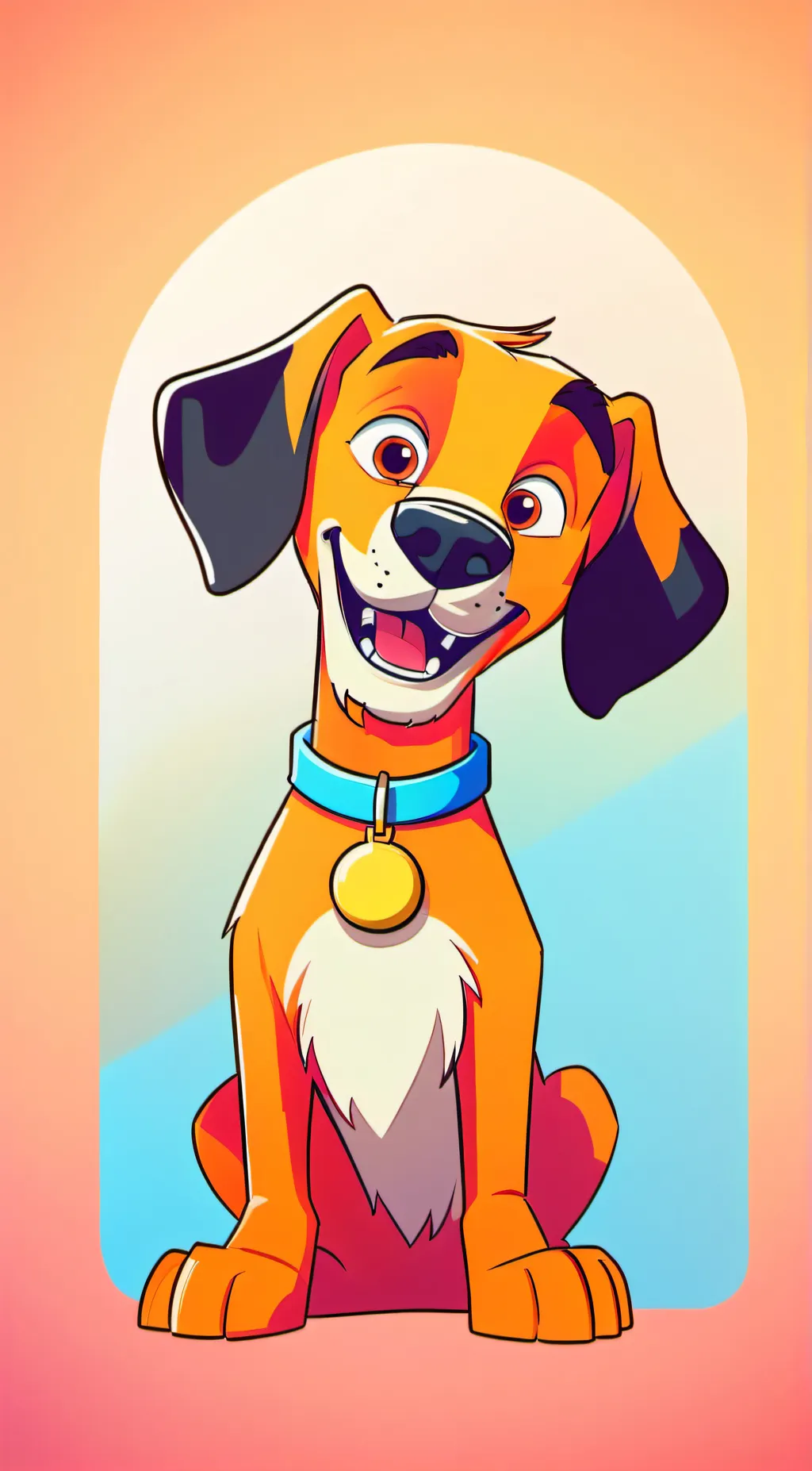 ai character: Smiling critters background
