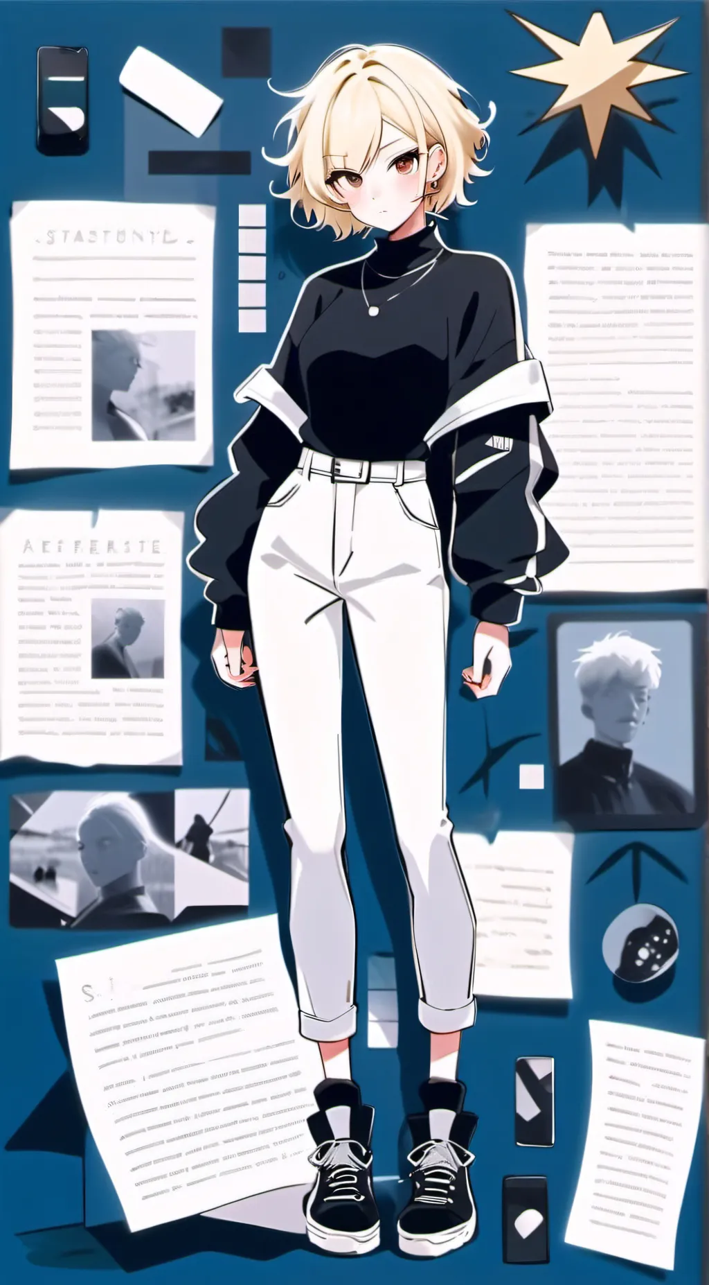 ai character: UwU girl  background