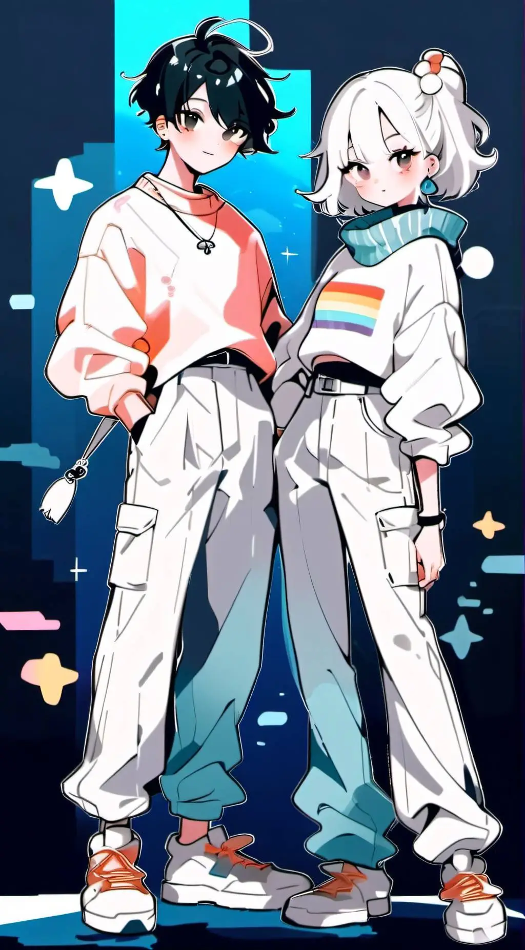 ai character: leyla and rain background