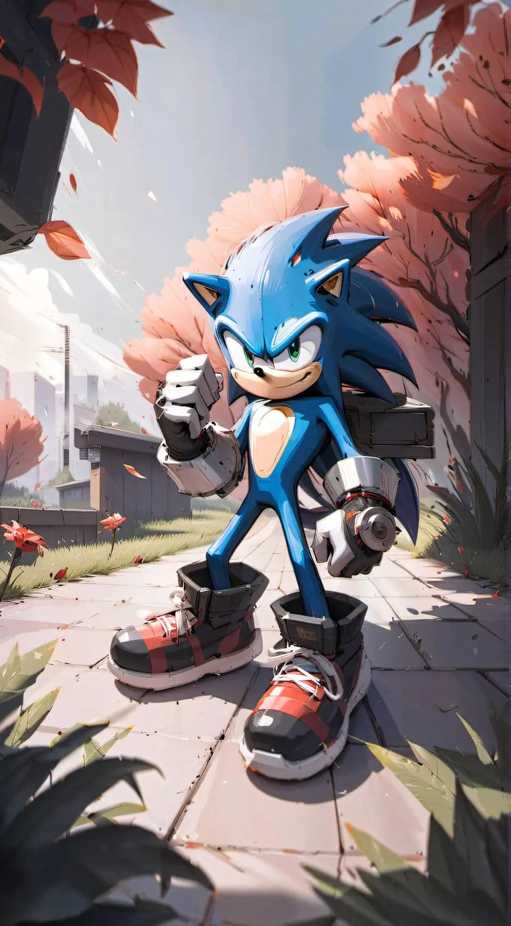 ai character: Team Sonic injured background