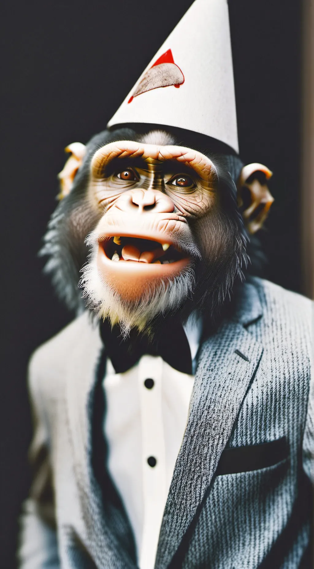 ai character: Scary baboon background