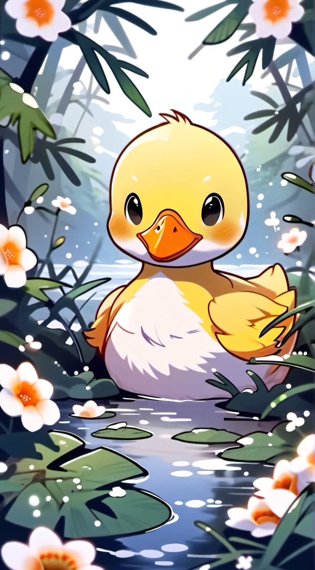 ai character: Amy 💕🐥 background