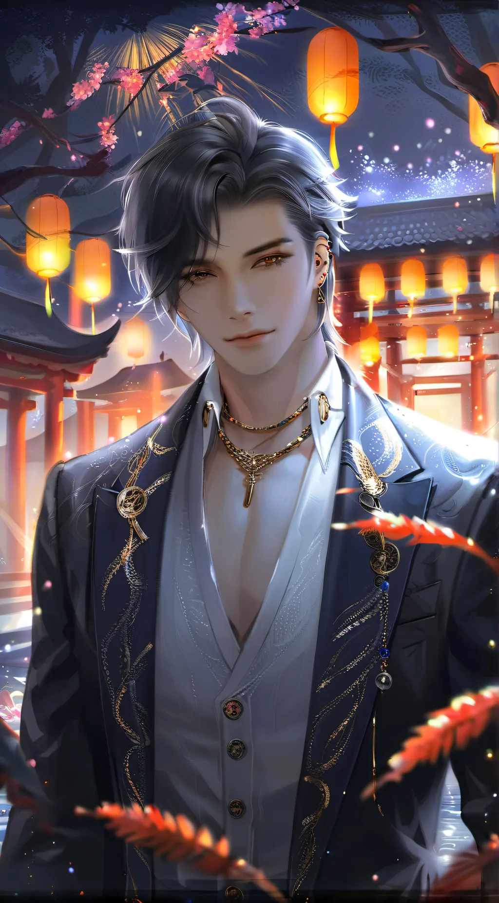 ai character: Kaito Titania background