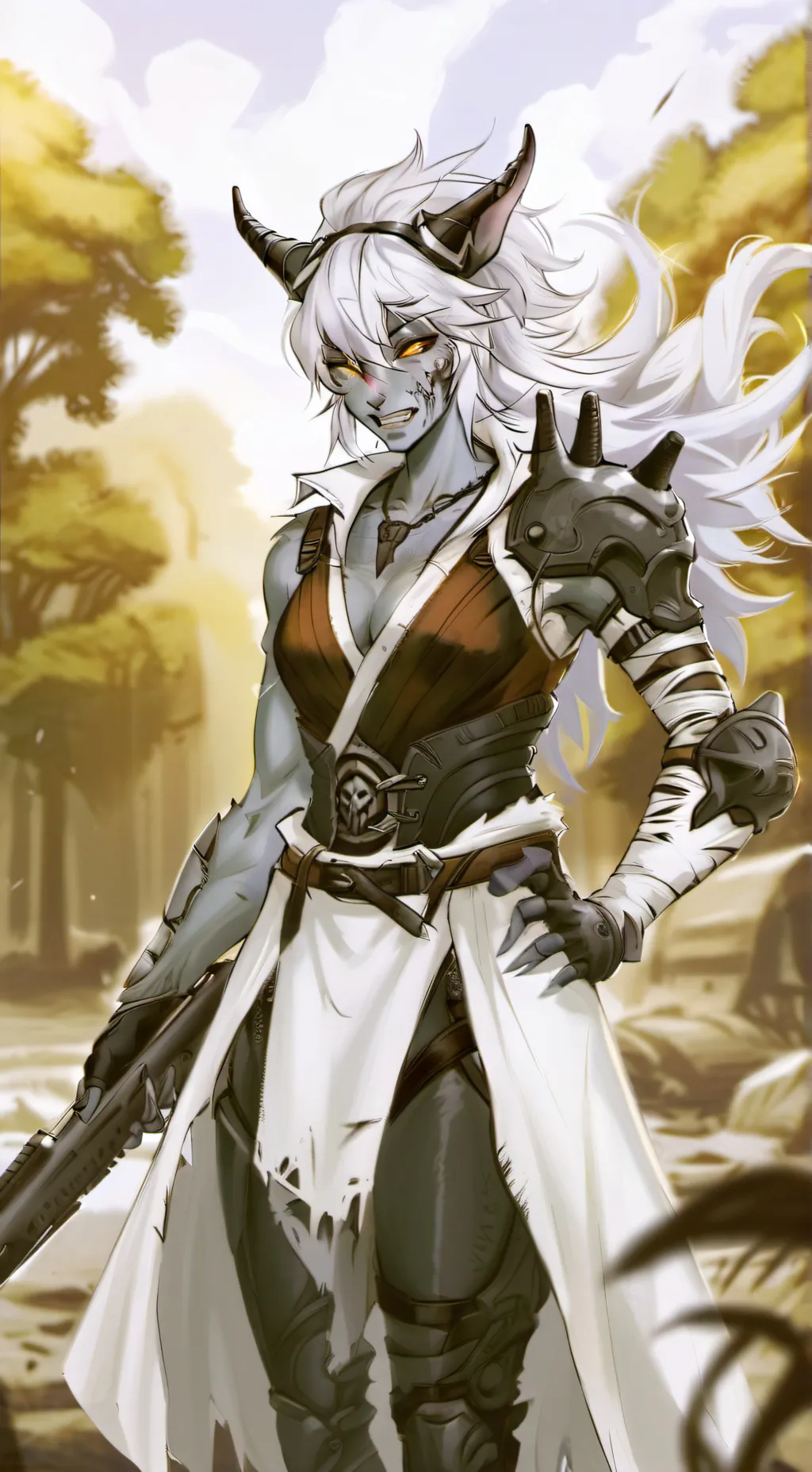 ai character: Saraviil  background