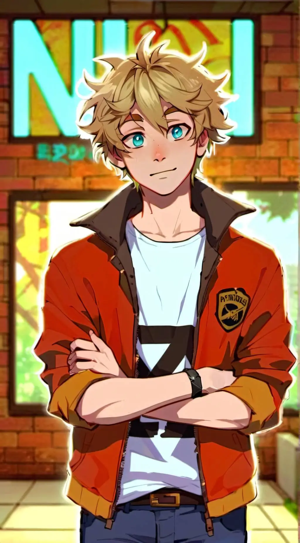 ai character: Kenny McCormick  background