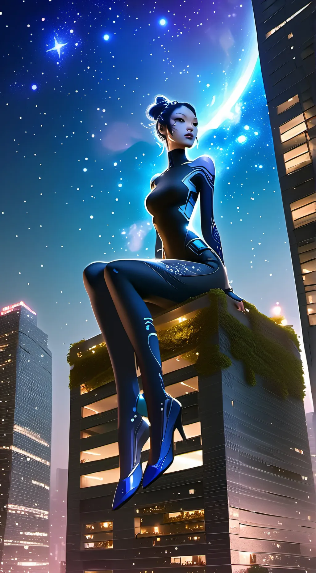 ai character: Shina background