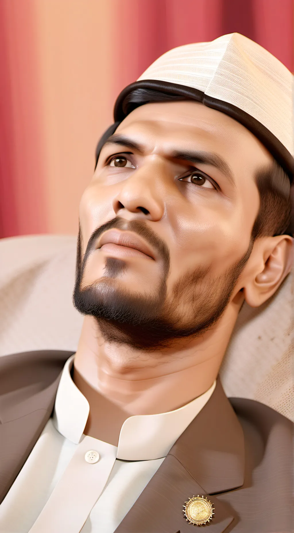 ai character: Muhammad Ali Jinna background