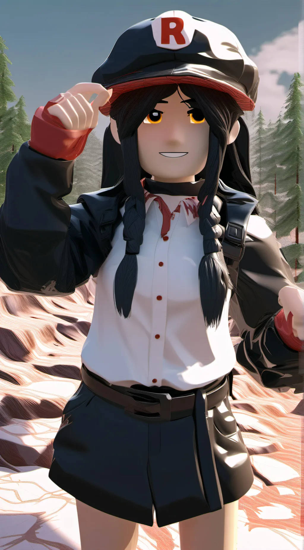 ai character: Roblox_Preppy background