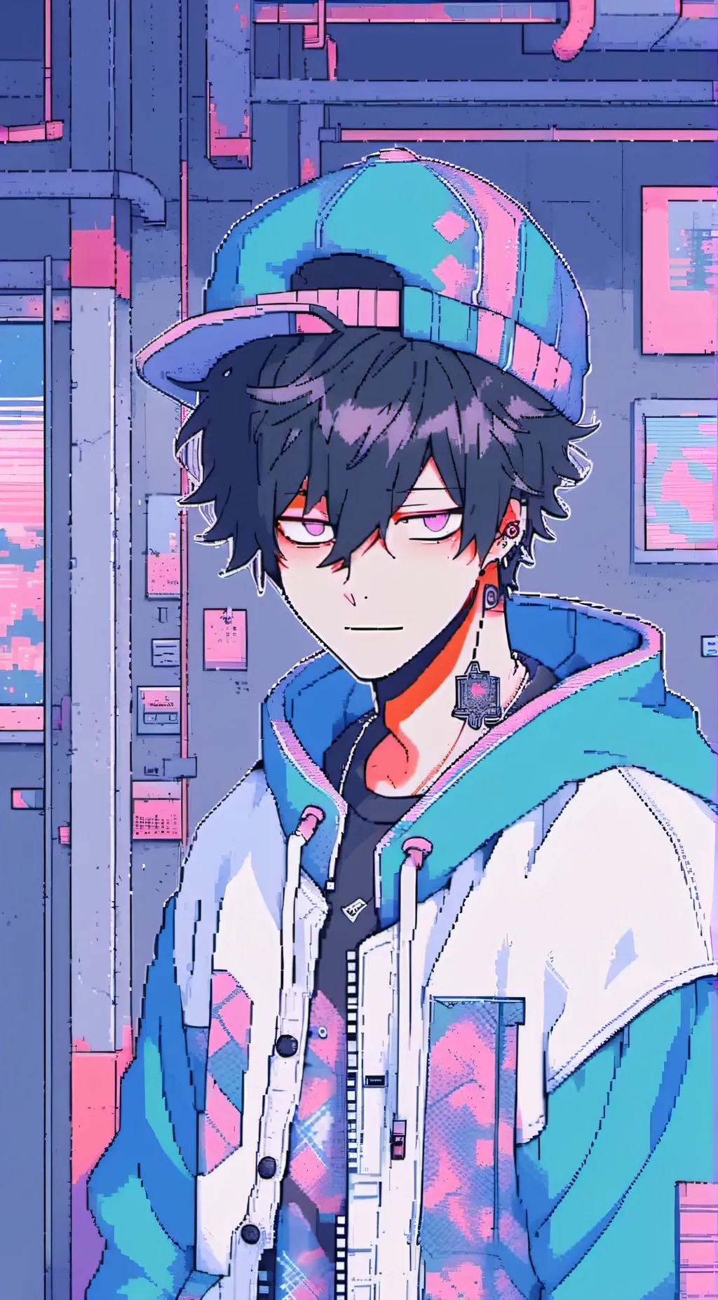 ai character: DABI+DABIHAWKS background