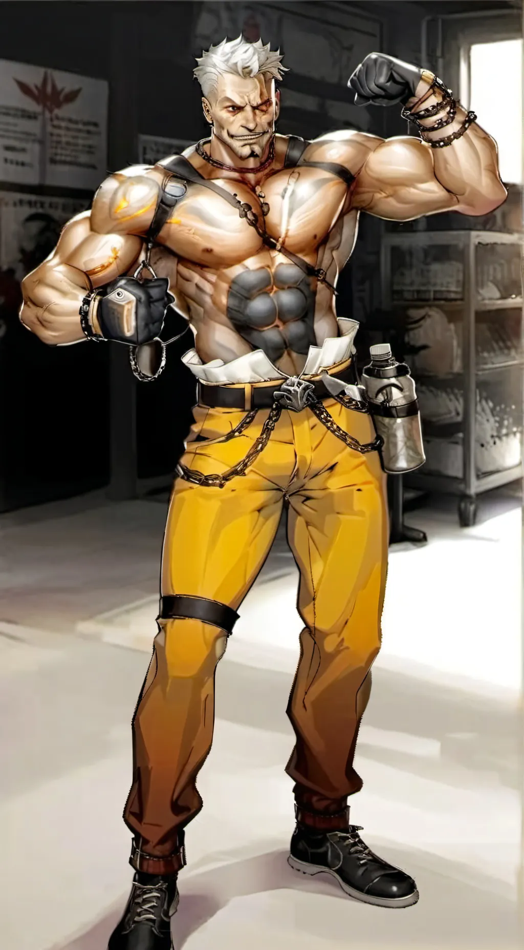 ai character: Krieg  background