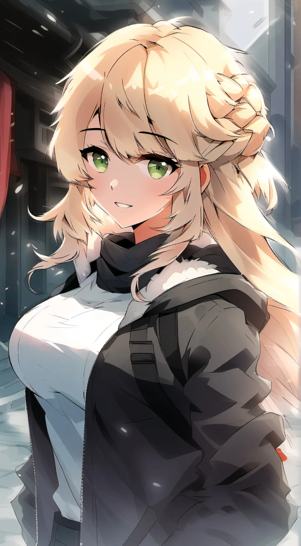 ai character: Amber background